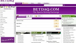 Снимка на сайта betdaq.com