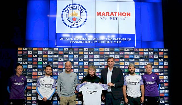 Marathonbet спонсор на екипите на Ман Сити